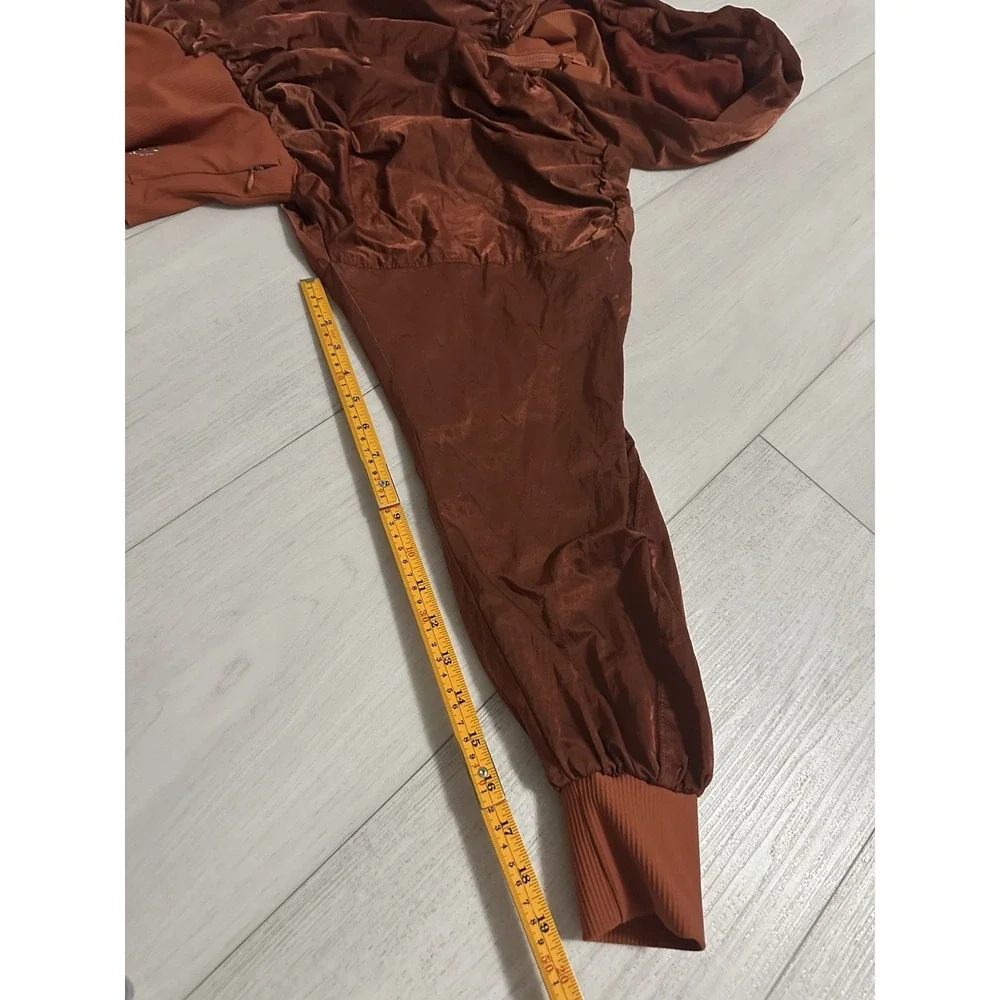 Free People Movement Start Me Up Hoodie Jacket & Shorts Set Sz S Bronze Color